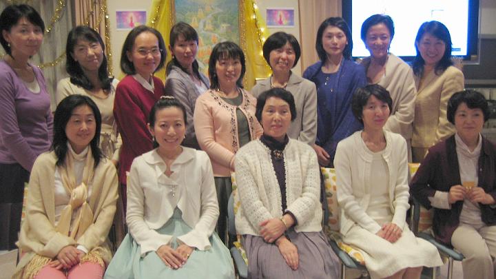 56 japan.jpg - Japan: Over the year, 116 ladies learned the Advanced Techniques of Transcendental Meditation, 46 ladies came for Maharishi Vedic Vibration Technology. Over 400 sessions in Maharishi Light Therapy with Gems have been enjoyed by all the divine mothers of Japan.
